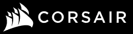Corsair logo featuring a stylized pirate ship symbol to the left of the company name in bold white capital letters on a black background, evoking a sense of investigation and security.